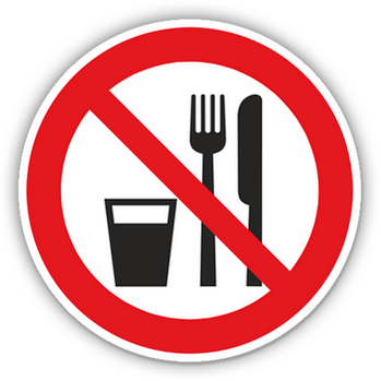 eating signs are prohibited during weight loss