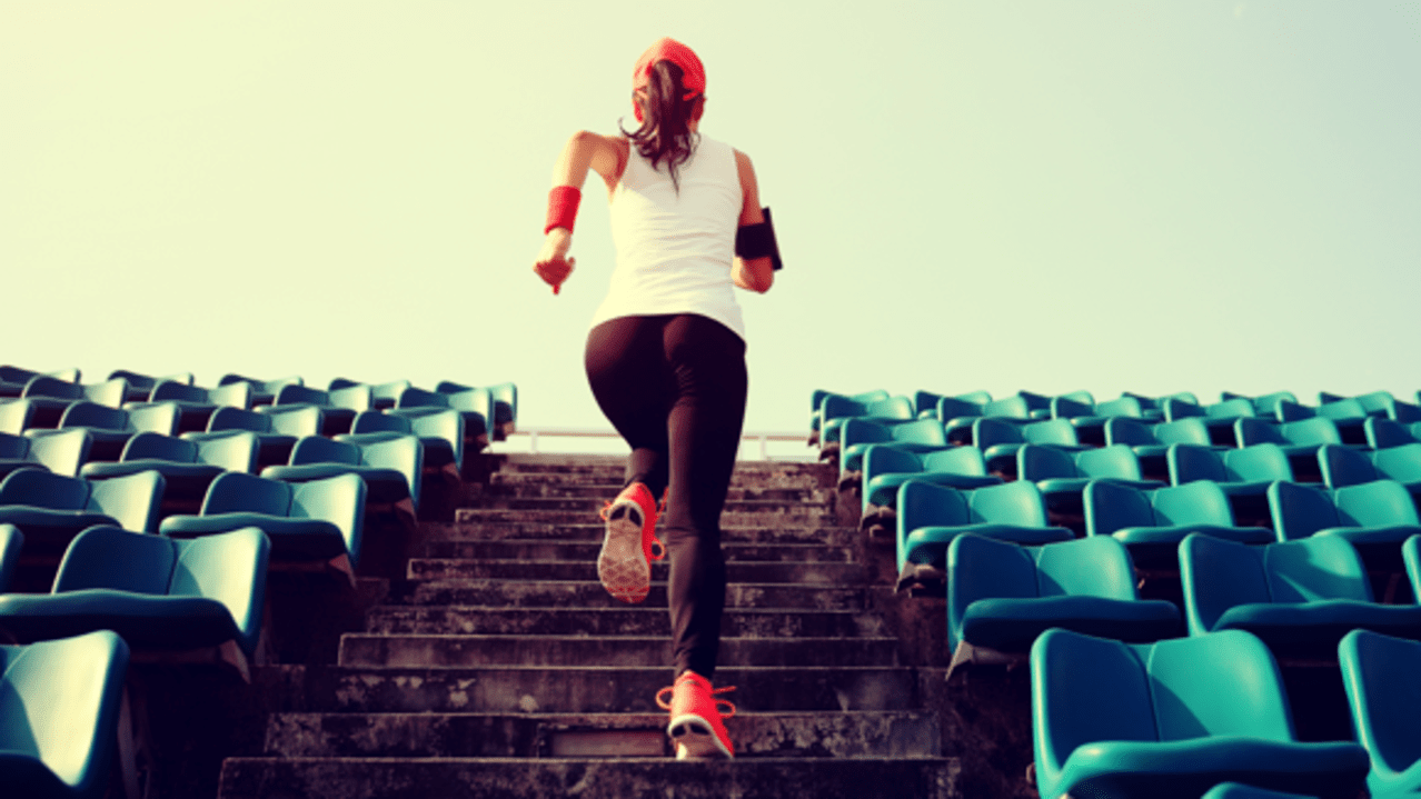 Running up stairs helps get rid of cellulite