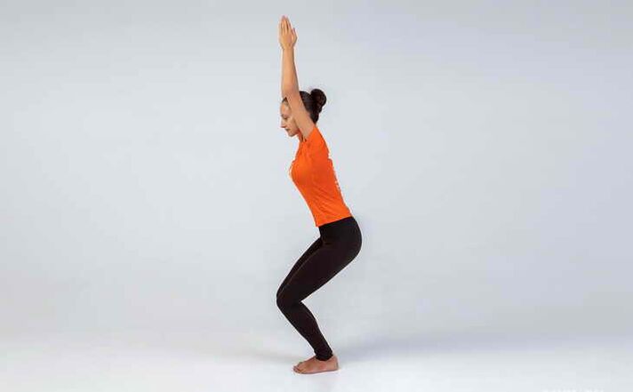 Utkatasana posed